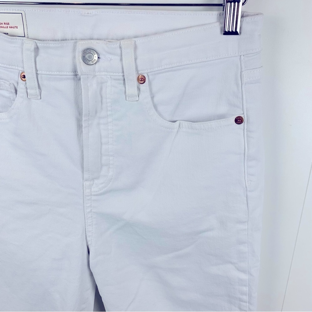 GAP High Rise White True Skinny Women's 8/29R Stretch Denim Jeans Summer Spring - Picture 3 of 8